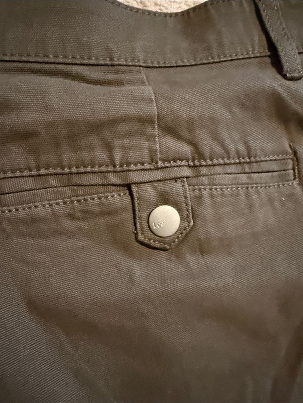 Lee Women's Comfort Fit Bermuda Shorts - Olive Green - Picture 11 of 12